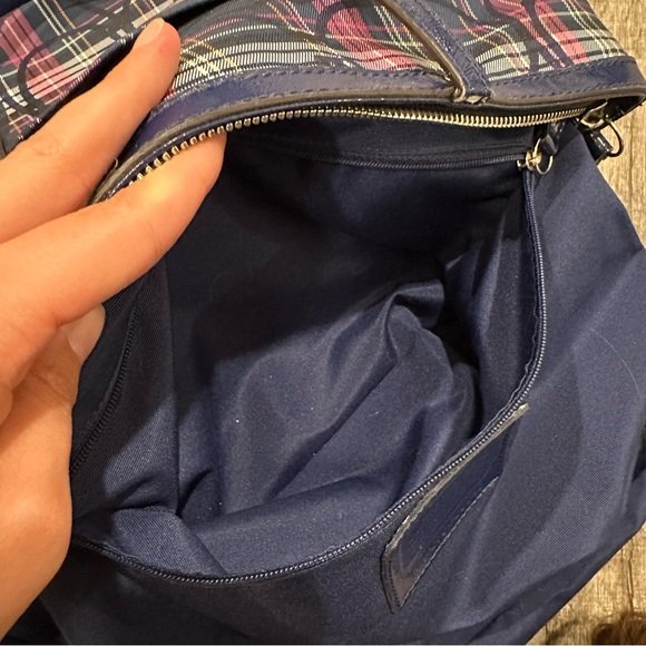 Coach Signature Stripe Berry Tartan Tote Y2K - Picture 11 of 16